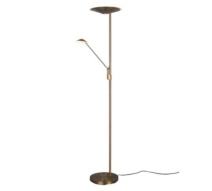 Brantford LED floor lamp antique brass — 425610204