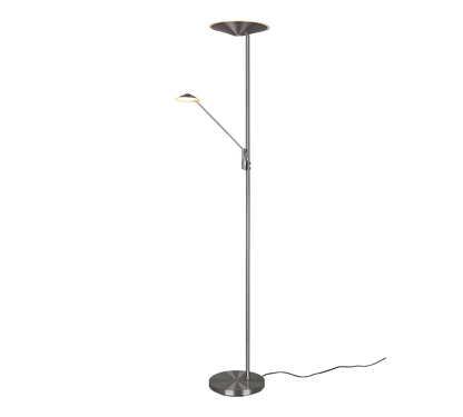 Brantford LED floor lamp brushed steel — 425610207