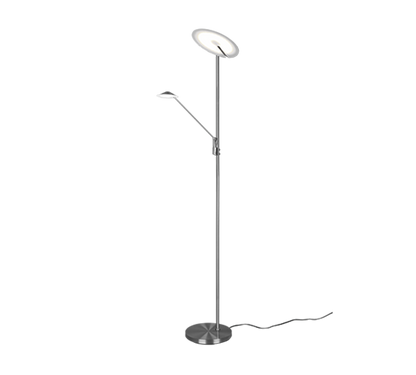 Brantford LED floor lamp brushed steel — 425610207