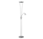 Arizona LED floor lamp uplighter brushed steel — 426410207
