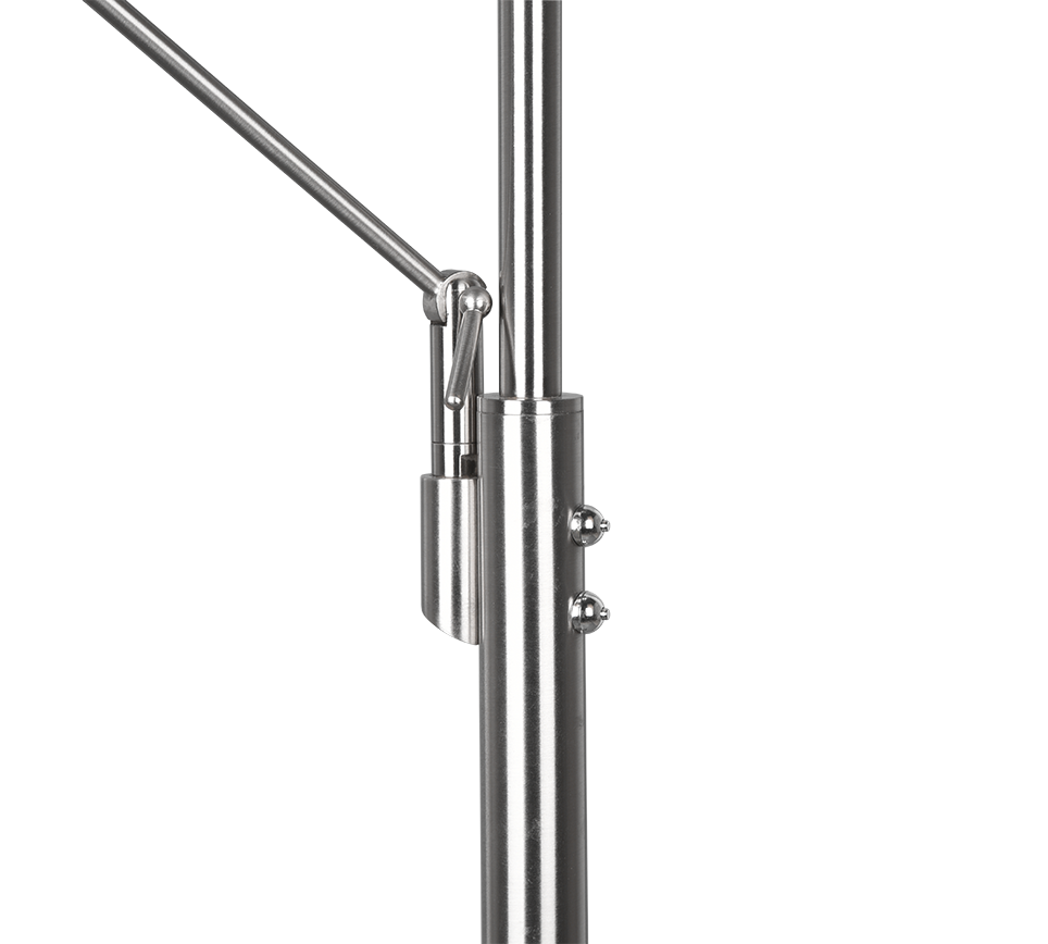 Franklin LED floor lamp uplighter brushed steel — 426510207