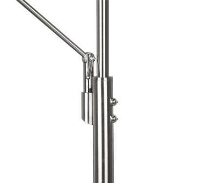 Franklin LED floor lamp uplighter brushed steel — 426510207