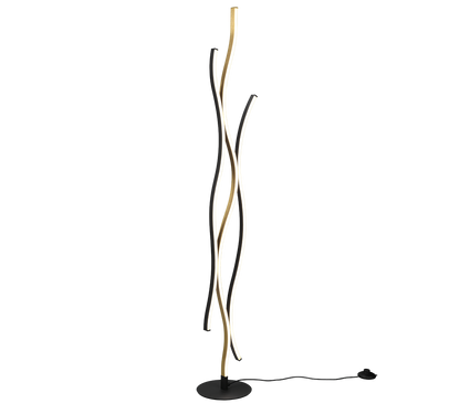 Blaze LED floor lamp matt brass — 441210308