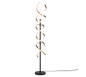 Sequence LED floor lamp matt brass/matt black — 441810208