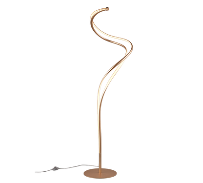 Nala LED floor lamp matt brass — 444310179