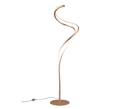 Nala LED floor lamp matt brass — 444310179
