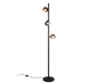 Orbit LED floor lamp 3-pc matt black/coffee brown/white — 444410332
