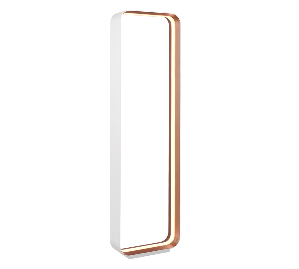 Cizione LED floor lamp matt white/gold — 444610131