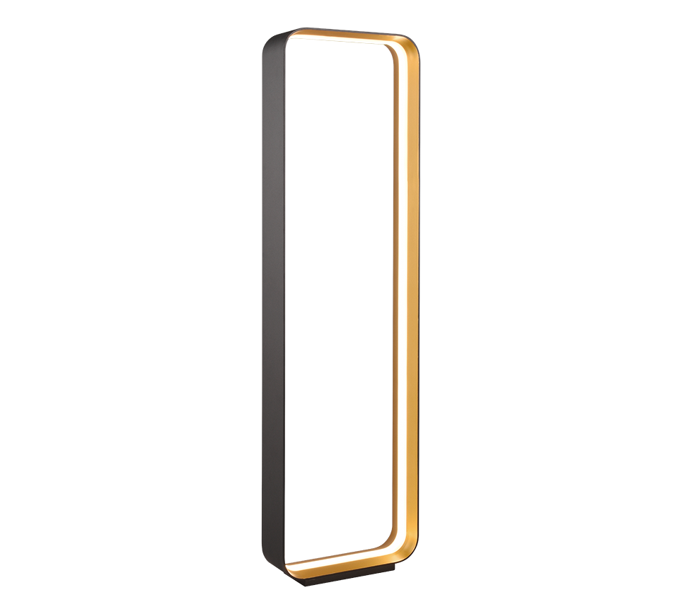 Cizione LED floor lamp matt black/gold — 444610132