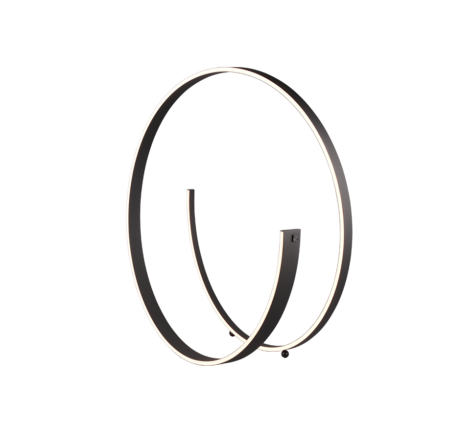Cinardi LED floor lamp matt black — 446110132