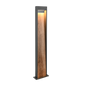Salmon LED pole lamp 60 cm wood/anthracite — 446960135