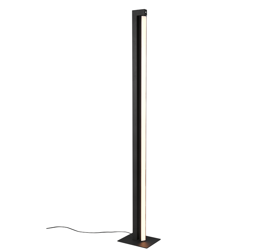 Seeker LED floor lamp matt black — 448810132