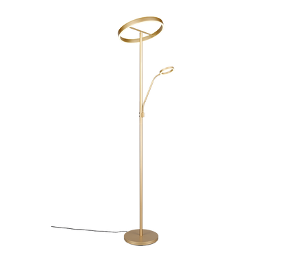 Willis LED floor lamp with reading light gold — 449510279