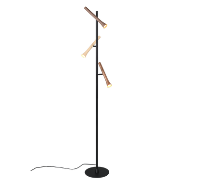 Fiato LED floor lamp 3-pc matt black/multicolor — 452010317
