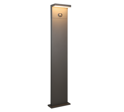 Blyde hybrid solar LED pole 100 cm anthracite rechargeable motion+dusk sensor — 453569142