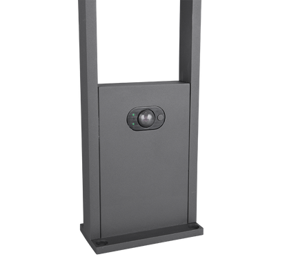 Malawi hybrid solar LED pole 100 cm anthracite rechargeable motion+dusk sensor — 453769142