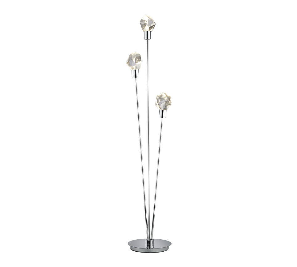 Verano LED floor lamp 3-pc transparent — 454510306