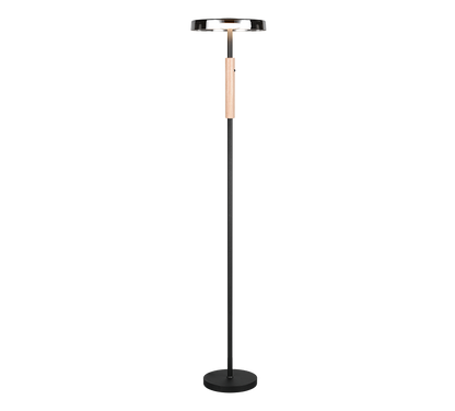 Celeste LED floor lamp matt black/white/coffee brown — 454910165