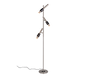 Ikaris LED floor lamp 3-pc brushed steel/matt black — 455310307