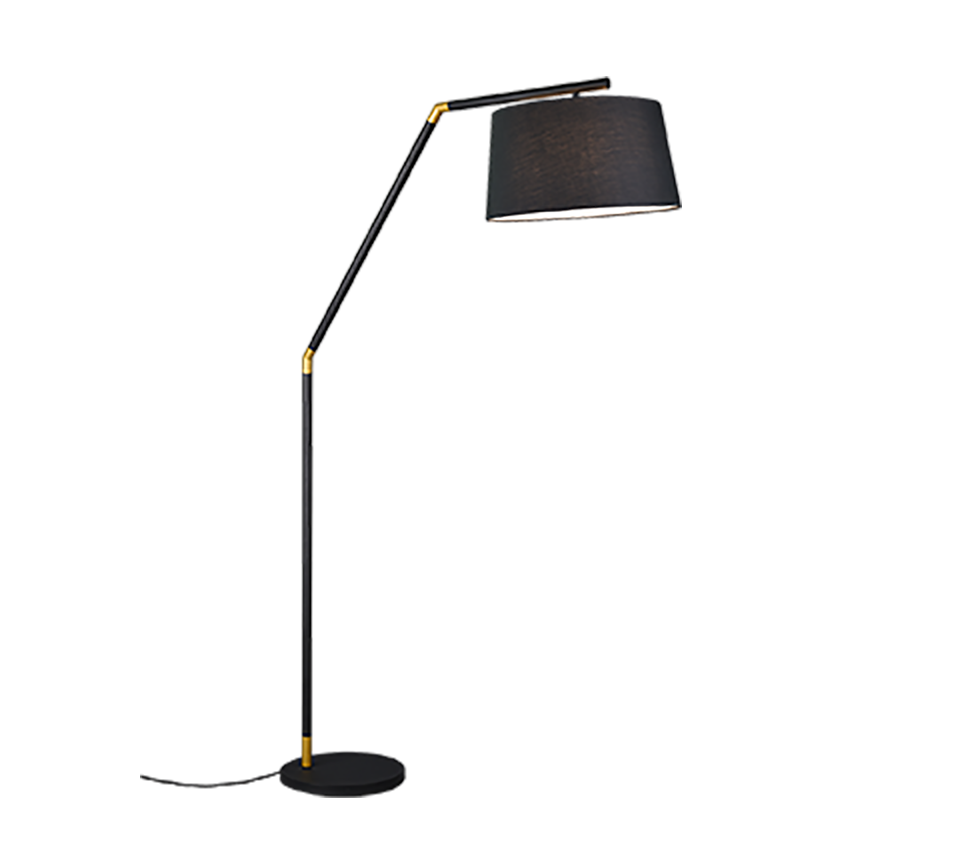 Tracy floor lamp E27 matt black — 462100132