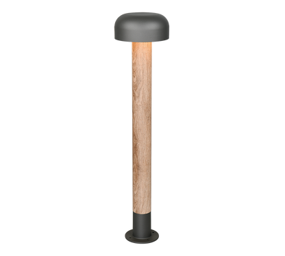 Fraser pole lamp 84 cm E27 anthracite/wood — 462560135