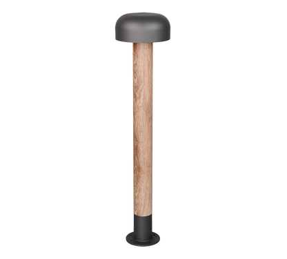 Fraser pole lamp 84 cm E27 anthracite/wood — 462560135