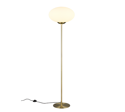 Fomento floor lamp E27 matt brass/white — 463100108