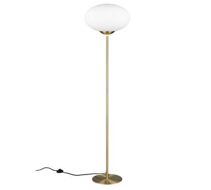 Fomento floor lamp E27 matt brass/white — 463100108
