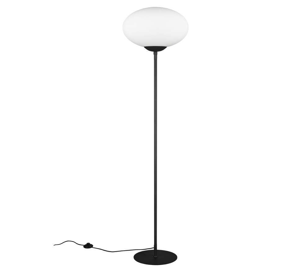 Fomento floor lamp E27 matt black/white — 463100132