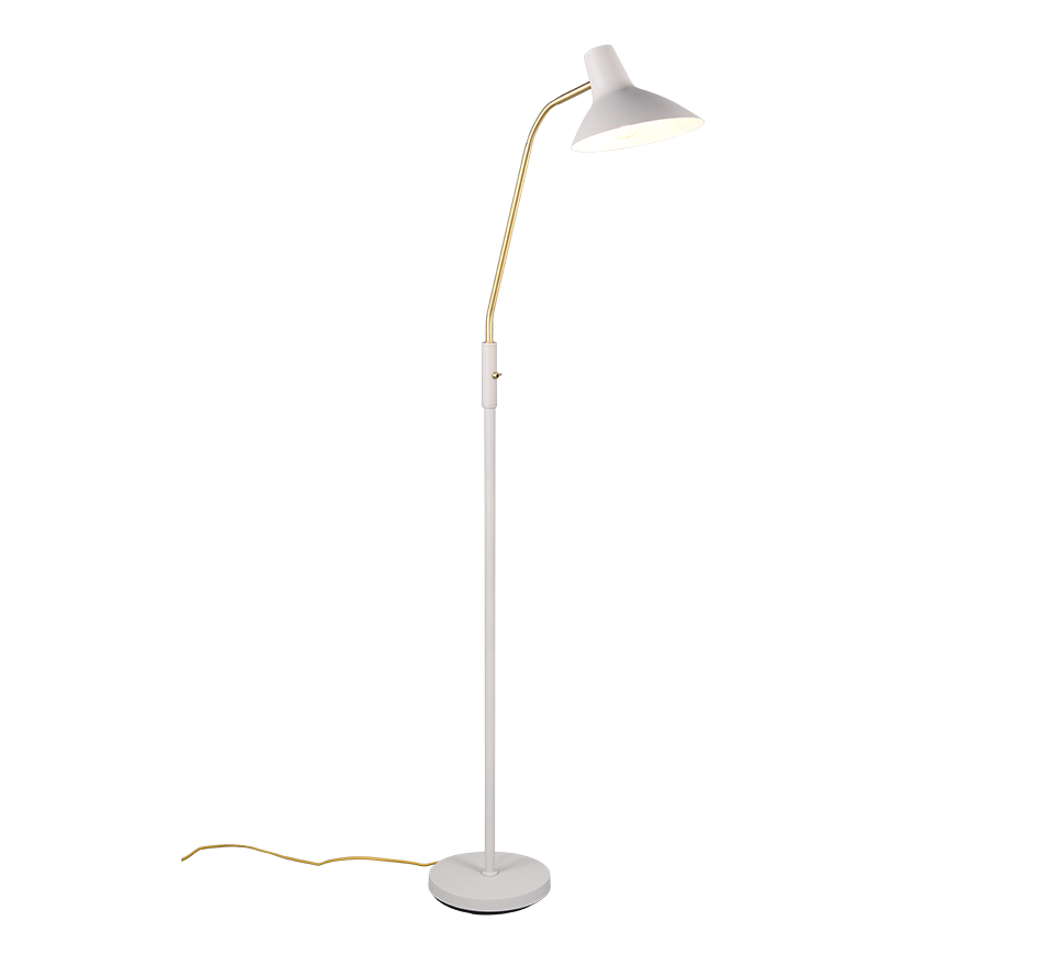 Traveller floor lamp E27 warm grey/matt brass — 463400176