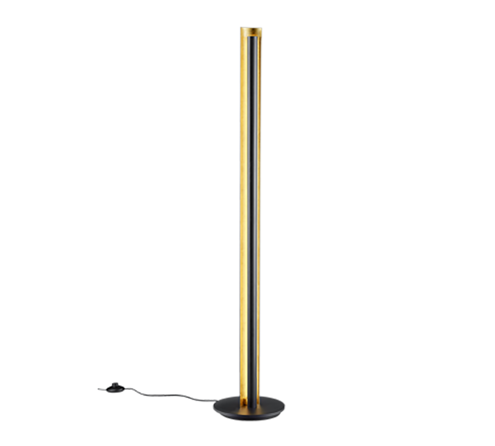 Texel LED floor lamp black/gold — 474410179