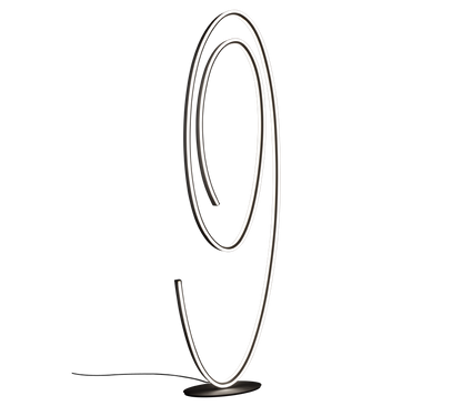 Ciola LED floor lamp matt black — 477210132
