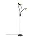 Chris LED floor lamp matt black with reading light — 478310232