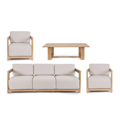Bizzotto Theseus Natural Sofa SET4 — Bizzotto