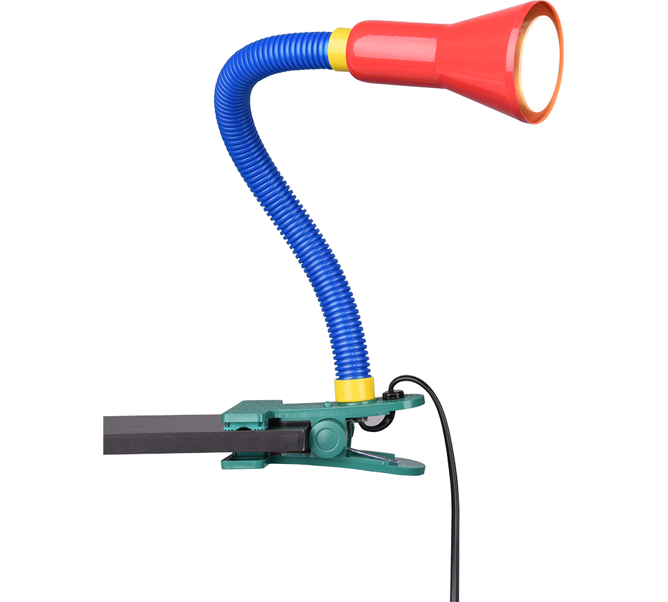 Flexo table lamp clip E14 multicolor — 5028010-17