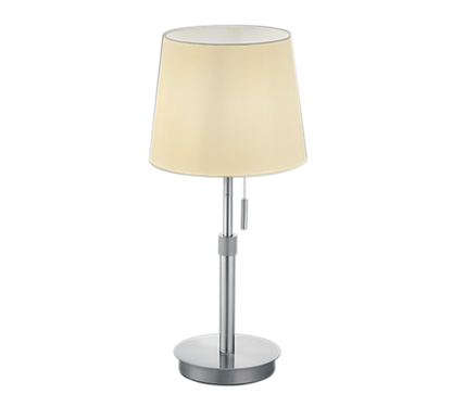 Lyon table lamp E27 brushed steel — 509100107