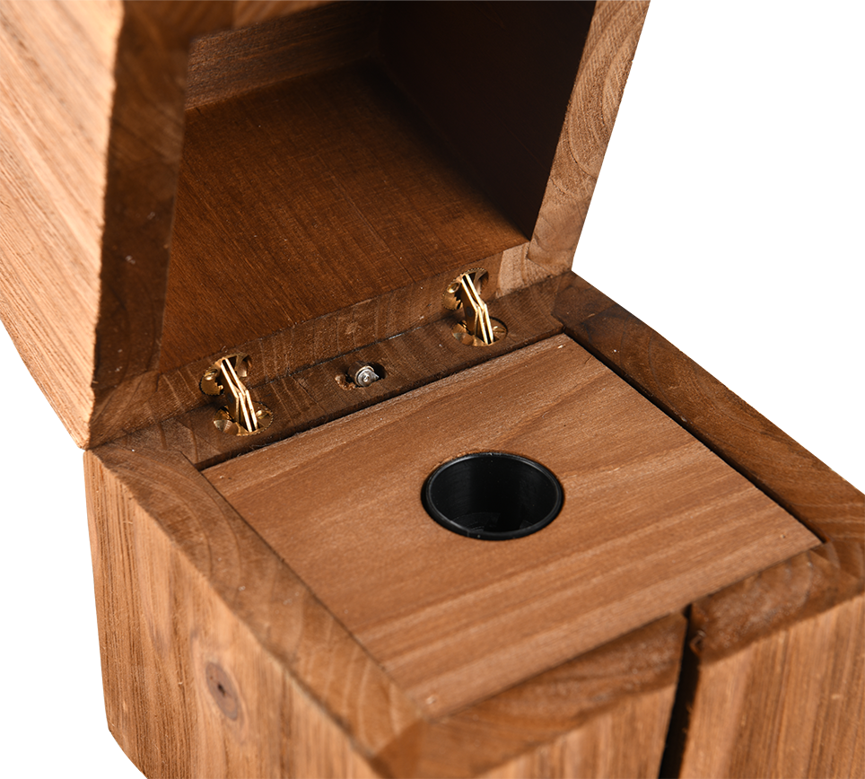 Treasure table lamp E14 (inc.) wood — 514110130