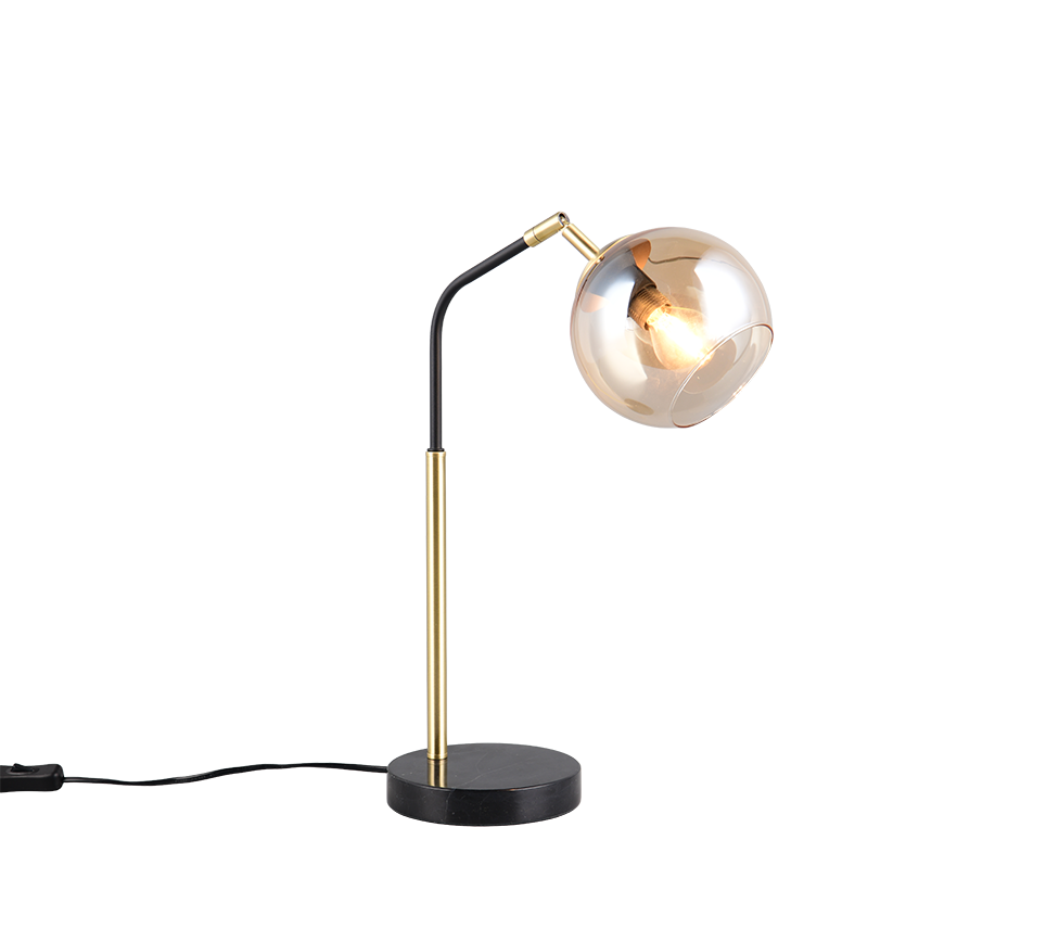 Paxton table lamp E27 matt black/gold — 516900180
