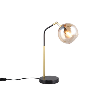 Paxton table lamp E27 matt black/gold — 516900180