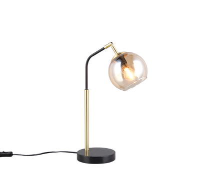 Paxton table lamp E27 matt black/gold — 516900180