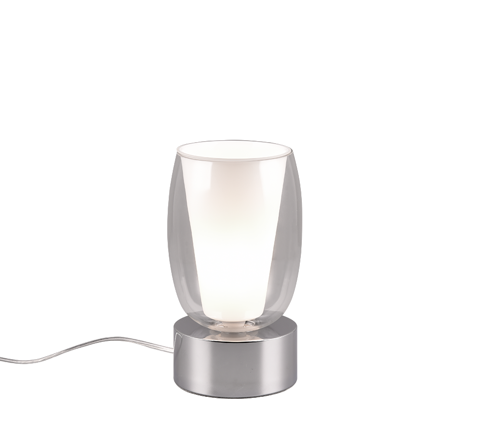 Barret table lamp E14 chrome/white — 517500106