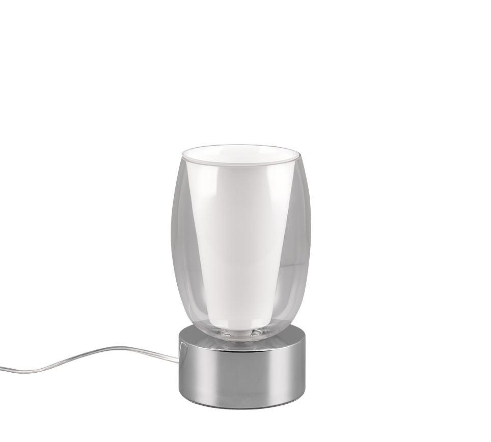 Barret table lamp E14 chrome/white — 517500106