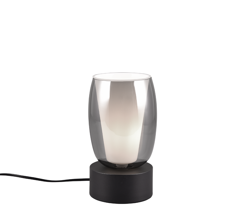 Barret table lamp E14 matt black/smoke — 517500154