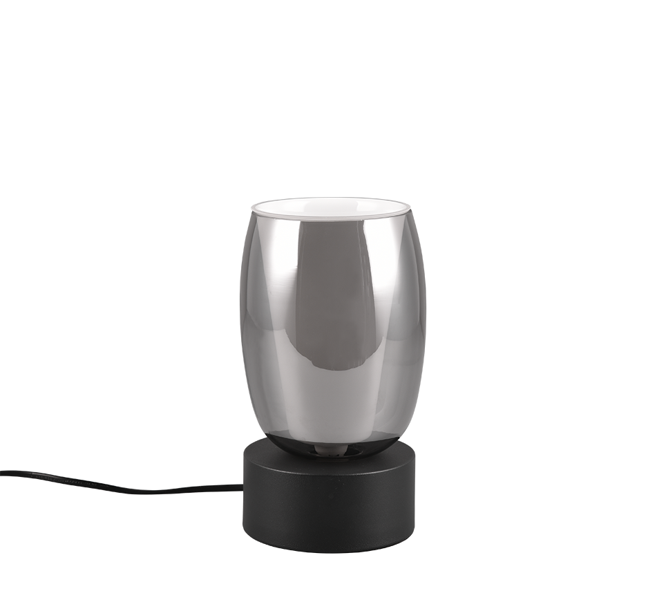 Barret table lamp E14 matt black/smoke — 517500154