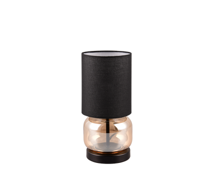 Elio table lamp E27 matt black/amber — 517800113