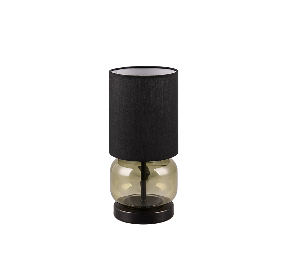 Elio table lamp E27 matt black/green — 517800115