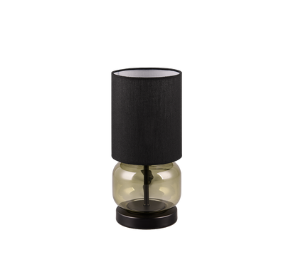 Elio table lamp E27 matt black/green — 517800115