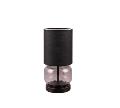 Elio table lamp E27 matt black/smoke — 517800154