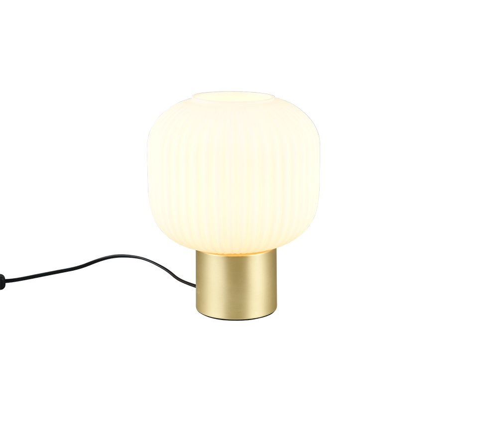 Diva table lamp E27 matt brass/white — 519800108