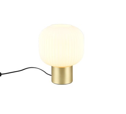 Diva table lamp E27 matt brass/white — 519800108